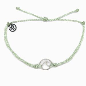 Silver Wave Charm Bracelet